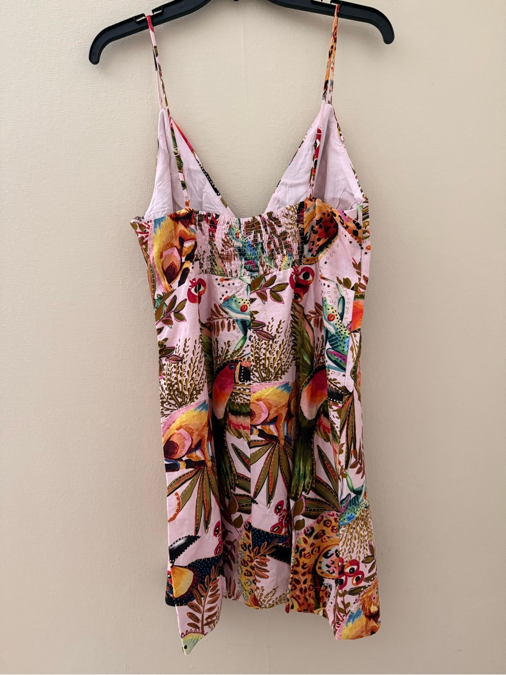 FARM Rio Into the Jungle Print Linen Blend Wrap Minidress - Picture 3 of 9